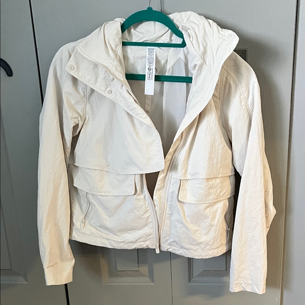 Lululemon Athletica Cream Hooded Jacket